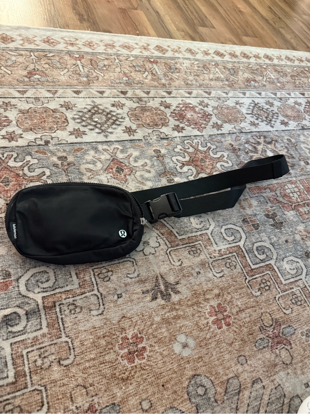 lululemon athletica Black Belt Bag with Adjustable Strap
